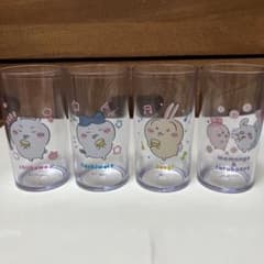치이카와 슈와 레몬 드링크 글래스 치이카와 꿀벌 토끼 모몬가