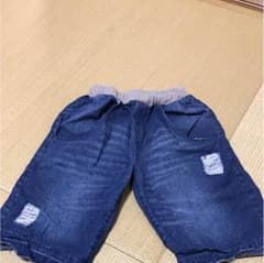 デニムハーフパンツ クリフメイヤー  150㎝ ダメージ加工のサムネイル