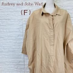 audrey and john wad フリーサイズ シャツ ベージュ 長袖春 - メルカリ