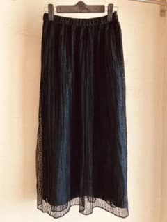 【未使用品】レリアンブランド ネミカ NEMIKA 黒レーススカートのサムネイル
