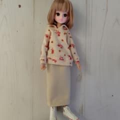4470 ぶーぶー　リカちゃん　服　ハンドメイド　22cmドール服 22cmドール服＊ 631 2点セット ハンドメイドリカちゃん服 - メルカリ