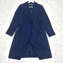 美品 セオリーリュクス チェスターコート ネイビー 紺系 明るめ サイズ