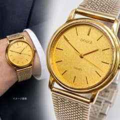 SEIKO DOLCE watch 5S21-6011 ゴールド 94年 75 SEIKO DOLCE watch 5S21-6011 ゴールド 94年 75 - メルカリ