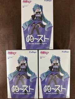 하츠네 미쿠ぬどる 스토퍼 피겨 Flower Fairy 도라지 3개 세트