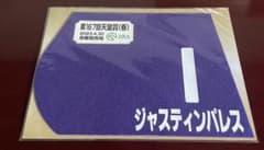 未開封品】ジャスティンパレス 2023年天皇賞春 ミニゼッケン - メルカリ