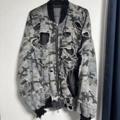 Danke Schon MA-1 camo denim ダンケシェーン - メルカリ