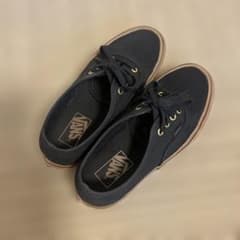 VANS オーセンティックブラック ガムソール 23.5cmクリーニング済のサムネイル