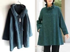 未使用 定価107800円 久留米絣工房 藍木野 リボンカラーシャツ