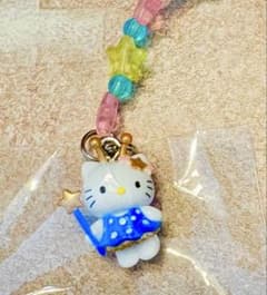 海ほたる限定 お星さまビーズつき ストラップ ハローキティ 根付 ご