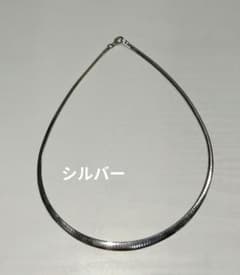 イタリア ヴィンテージ オメガチェーン シルバー925 ネックレス 両面2 