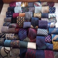 ネクタイ大量まとめ売り】75本セット｜ハイブランド混在｜使用感あり