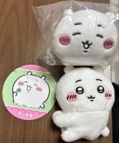 ちいかわ ぬいぐるみ マスコット 2個セット　コースターつきのサムネイル