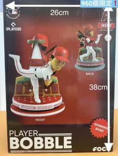 大谷翔平 】世界960個限定！投打二刀流！回転式 ボブルヘッド