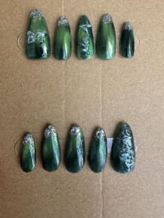 ネイルチップ 超特急　グリーンネイル - 4