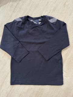 Burberry ネイビー 長袖Tシャツ 肩アクセントのサムネイル