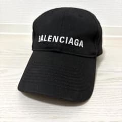 超美品✨BALENCIAGA キャップ L58 ロゴ 浅め マジックテープ 黒 - メルカリ