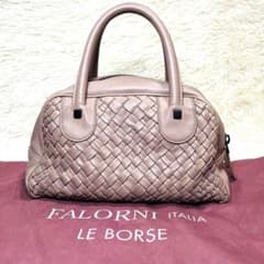 ✨希少✨FALORNI ファロルニ イントレチャート ピンク ハンドバッグ 