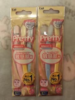 貝印 プリティー 敏感肌用 フェイスカミソリL 5本prettyのサムネイル