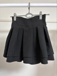 ミシェルマカロン　美脚スカート　ブラック　S フレア　ミニ丈　細見え　量産型のサムネイル
