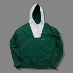 90s J.CREW ジェイクルー ツートンコットンアノラックパーカー