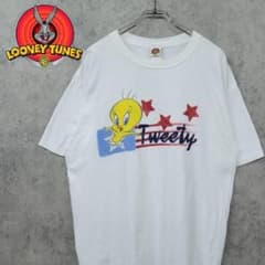古着 90s USA製 ルーニーテューンズ トゥイーティー Tシャツ ホワイトのサムネイル