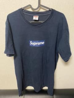 supreme box logo tee Yankees ネイビー Mサイズのサムネイル