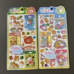★残り3点★みにちゅあポップシール フワフワらびちゃん ハムちゃんズワールドのサムネイル