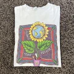激レア 90s USA製 ヴィンテージ アートT OLDT サンフラワー 古着T 激レア 90s USA製 ヴィンテージ アートT OLDT サンフラワー 古着T