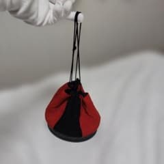 和装用 巾着バッグ 赤×黒のサムネイル
