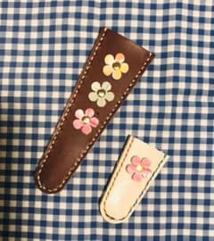 本革製ハサミケースセットｂのサムネイル