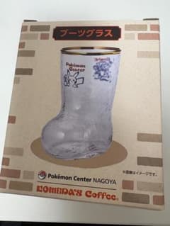 未開封　ポケモンセンター名古屋 コメダコラボ　ブーツグラスのサムネイル