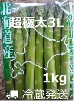 Daihachi超極太 北海産グリーンアスパラ3Lサイズ 1kg m71772806959_1.jpg?1776993108