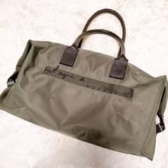 agnès b.VOYAGE　オリーブグリーン　ボストンバッグのサムネイル