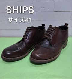 SHIPS ブラウン レースアップシューズ サイズ41のサムネイル