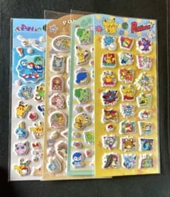 ポケモン　ぷくぷくシール　正規品　４枚のサムネイル