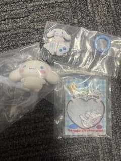 シナモン カラフルカラビナマスコットチャーム キーリングハンガー フレークシールのサムネイル