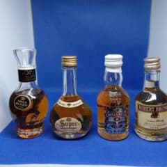 ミニボトル(50ml) ウイスキー・ブランデー 4本セット - メルカリ