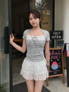 emmy ボーダードットドッキングTシャツのサムネイル