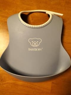 BABYBJÖRN シリコン製お食事エプロン ブルーのサムネイル