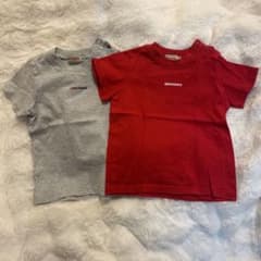 ミキハウス Tシャツ 2枚セット 赤 グレーのサムネイル
