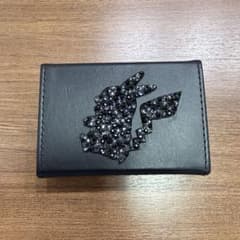 本革ダメカンケースCRYSTAL STONE ピカチュウ　シブヤオープン記念品 t*k様 本革ダメカンケースCRYSTAL STONE ピカチュウ スワロフスキ