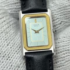 14金/新品電池/SEIKO CREDOR 腕時計 レクタンギュラー ゴールド