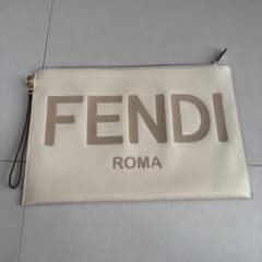FENDI ROMA クラッチバッグ ホワイト