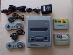 【動作確認済】任天堂スーパーファミコン本体一式とゲームソフト2個付きのサムネイル