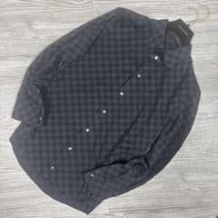 美品/希少✨ルイヴィトン シャツ 長袖 ダミエ 総柄 ブラック - メルカリ