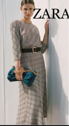 ZARA チェック柄ワンピースのサムネイル