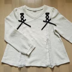 axesfemme 長袖トップス　オフホワイト　リボンのサムネイル