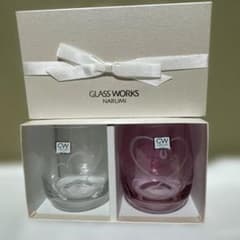 【新品未使用】　ナルミ NARMI ペアグラス　ハートのサムネイル