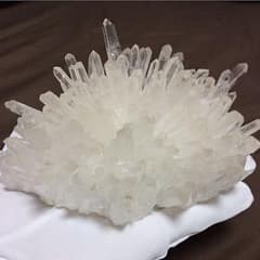 美麗品 ヒマラヤ水晶 クラスター レインボー入り 大きめのサムネイル