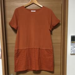 [オレンジブラウン]チュニックワンピースのサムネイル